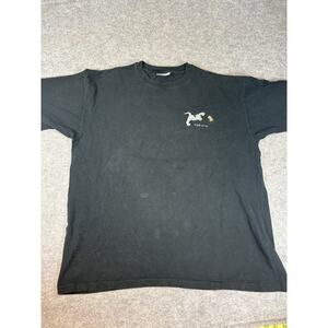 Vintage 90s 1999 Tom & Jerry T-Shirt Mens 2XL Black Single Stitch Retro USA